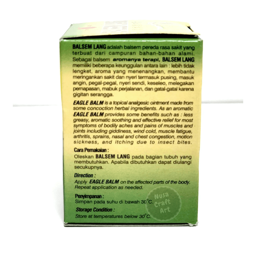 Cap Lang Eucalyptus Balm Muscular Pain Neck Joint Sprain Relief Repeated Heat - Image 2