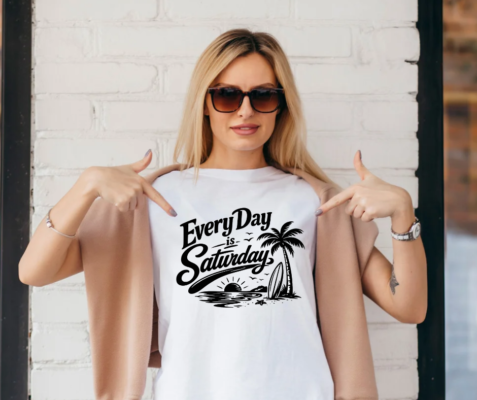 Every Day Is Saturday Retro Beach Vacation Vibes